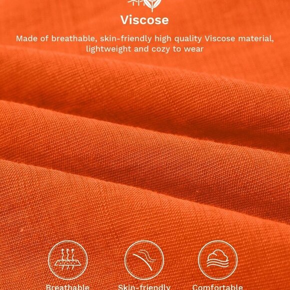 Orange Casual Women's Elegant Halter Neck Backless Sleeveless Jumpsuit - Picture 4 of 7